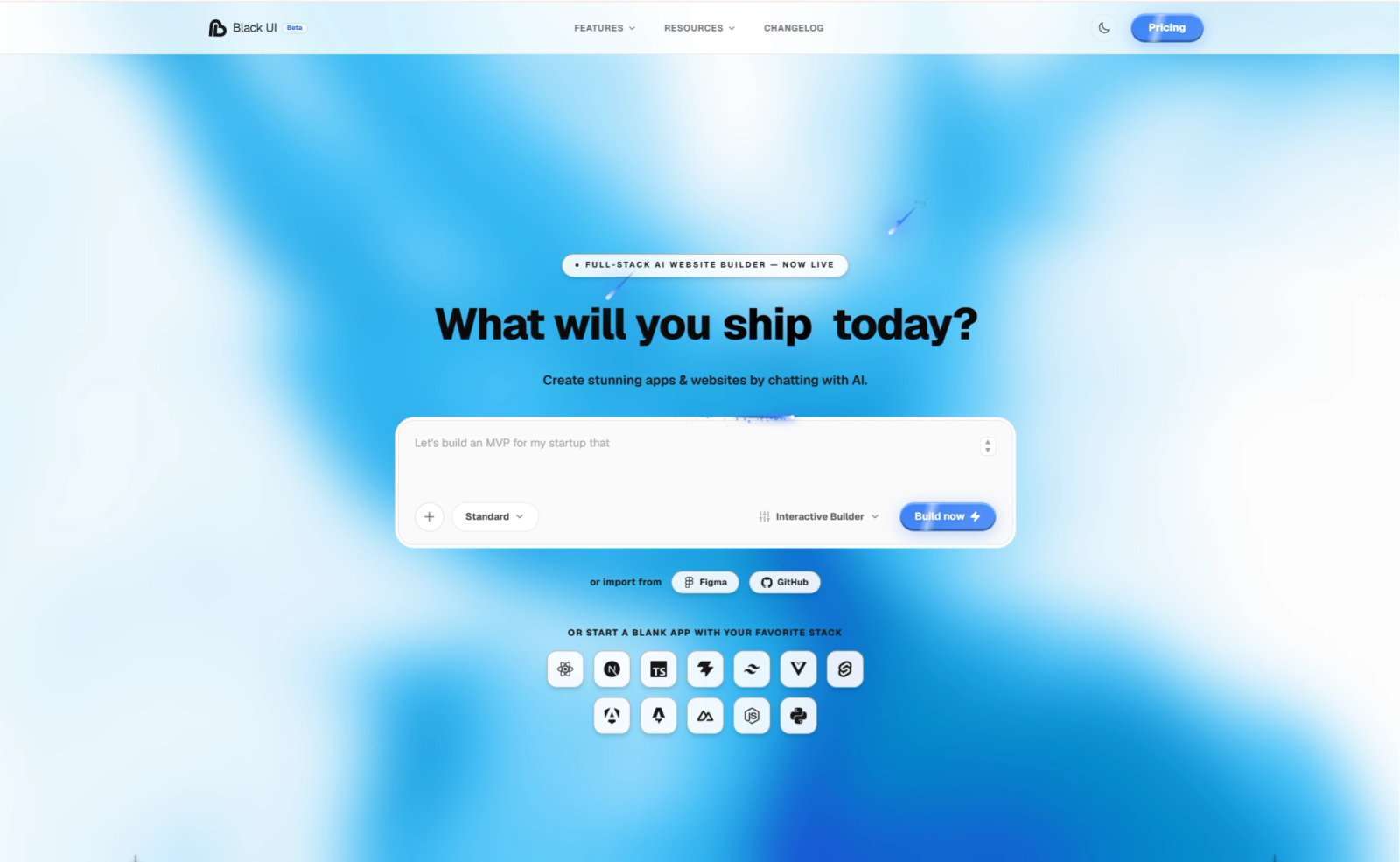 Black UI - Premium AI Website Builder